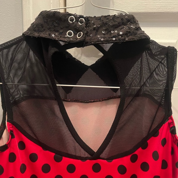 Red & black dress great for tapping clogging, or just dress up/use as costume - Picture 3 of 5